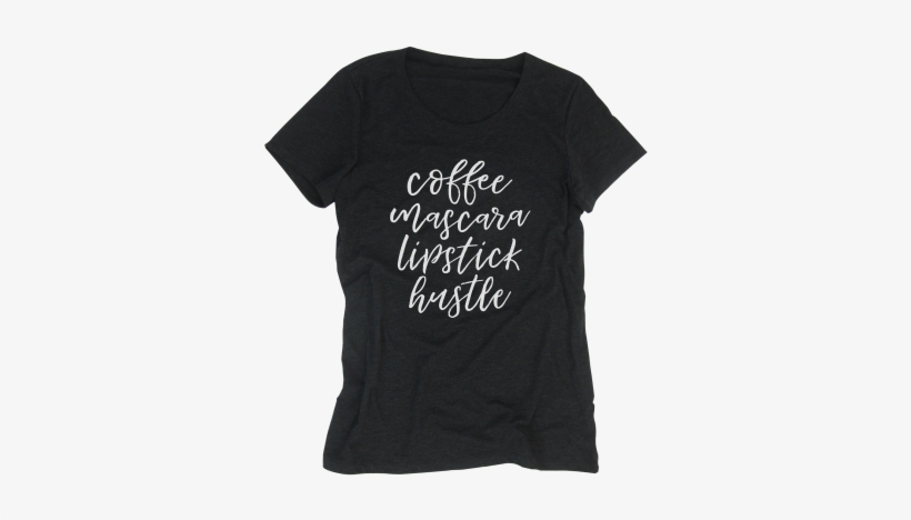 Coffee Mascara Lipstick Hustle Shirt - Cute Cat Shirt, transparent png download