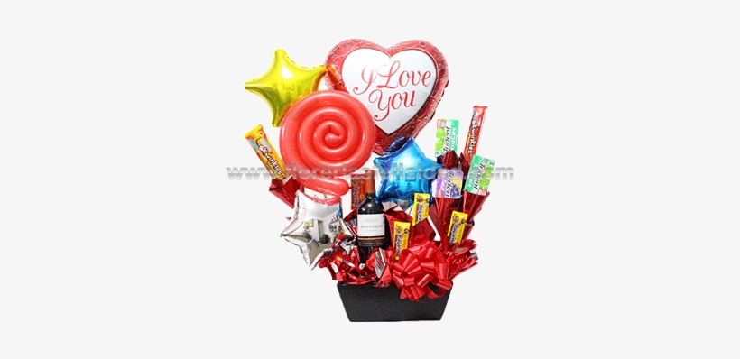 Arreglo De Dulces Para Hombre A Domicilio - Arreglos De Dulces Y Globos Para San Valentin, transparent png download