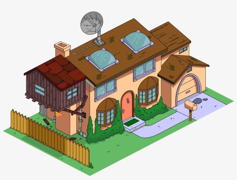 Future Simpson's House - Simpsons Tapped Out House, transparent png download