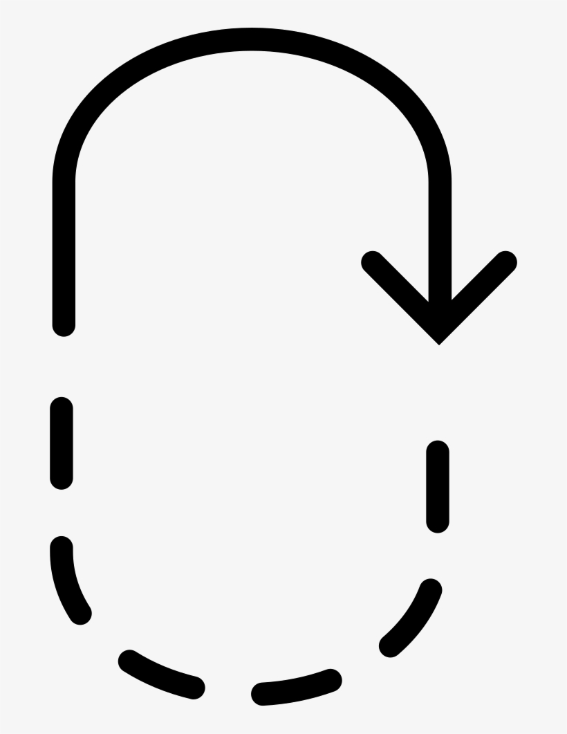 Rotating Arrow - - Flecha Delgada Curva, transparent png download