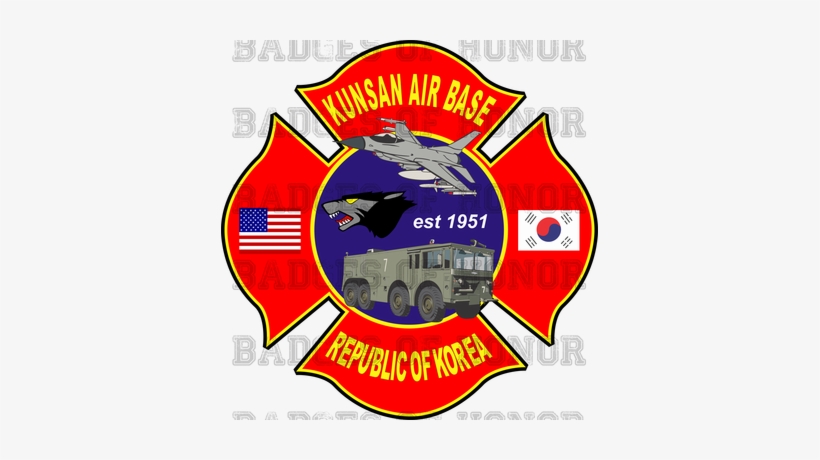 Kunsan Ab Fire Department Shirt Badges Of - Emblem, transparent png download
