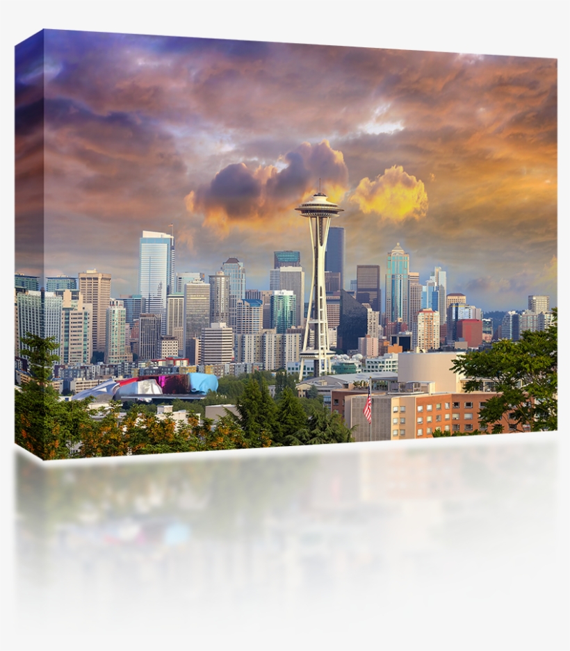 Stormy Seattle - Seattle, transparent png download
