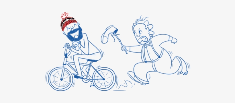 Doodle Cloud 12 Mar 2018 - Road Bicycle, transparent png download