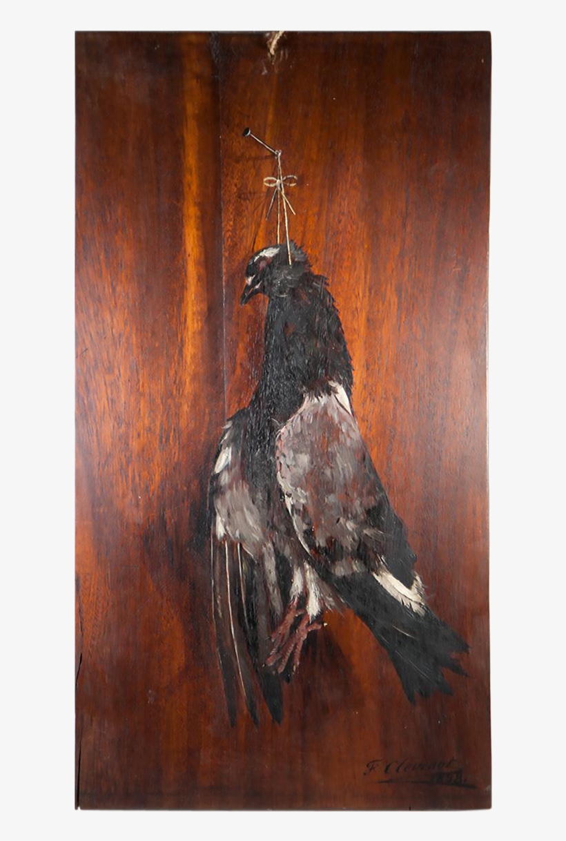 Antique French Trompe L'oeil Oil Painting On - Trompe-l'œil, transparent png download