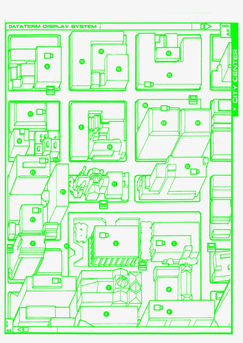 Night City City Hall - Diagram, transparent png download