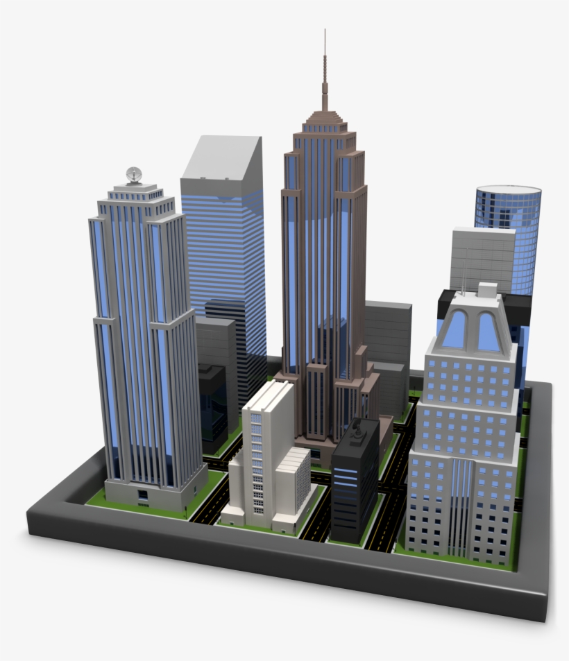 Free Night City Png - City Block Png, transparent png download