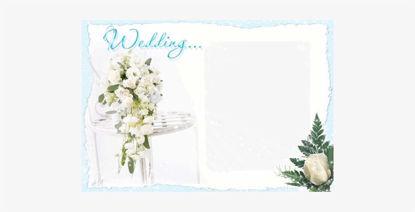 Rosas Blancas De La Boda - Married Picture Frames Free Transparent Designs, transparent png download