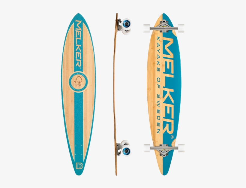 Our Pin Tail Board Is 44” Long With A Maximum Width - Longboard, transparent png download