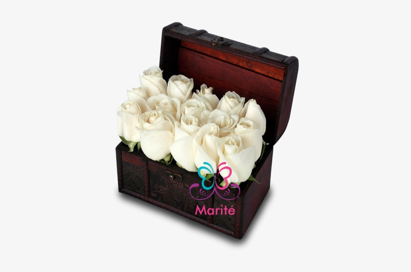 Envio De Flores A Domicilio - Arreglo Floral En Cofre De Madera, transparent png download