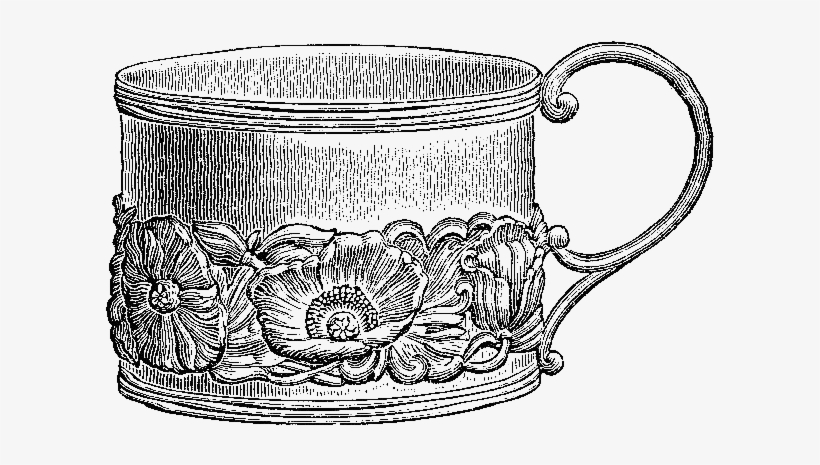 What A Cute And Charming Tea Cup Digital Stamp This - Cup, transparent png download