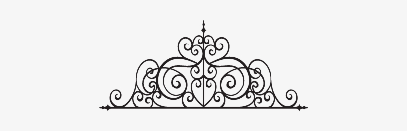 Wrought Iron Headboard Wall Decal - Wrought Iron Designs, transparent png download