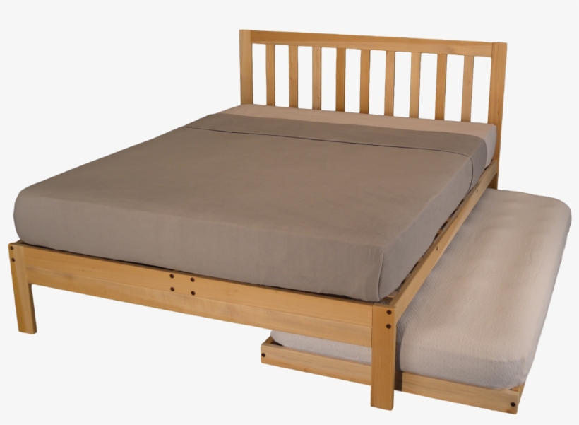 Futon Charleston And Trundle Gray Blanket Front Futon - Platform Bed, transparent png download