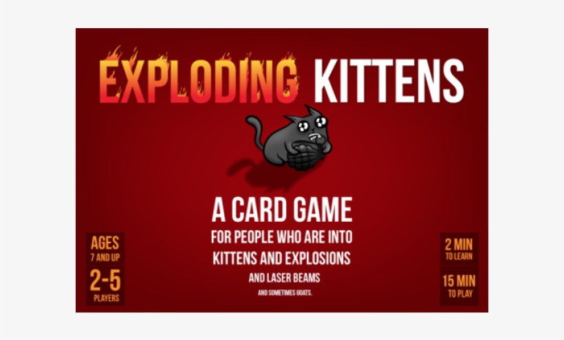 Exploding Kittens: A Card Game About Kittens, transparent png download
