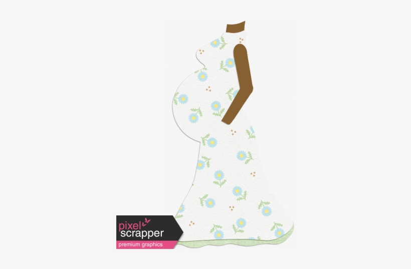 Oh Baby Pregnant Woman Silhouette - Digital Scrapbooking, transparent png download