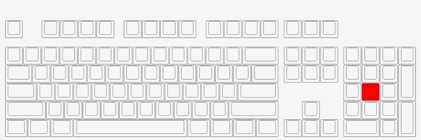 Row 2, Size "dot" Cherry Mx Keycap - R1 1x1 25, transparent png download