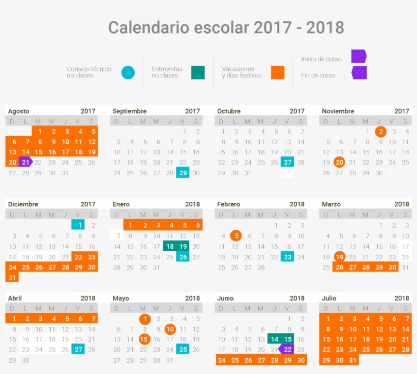 Calendario 2017 - Calendario Escolar 2017 2018 Coahuila, transparent png download
