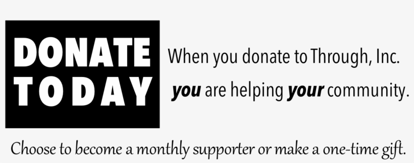 Through Banner - Donation, transparent png download