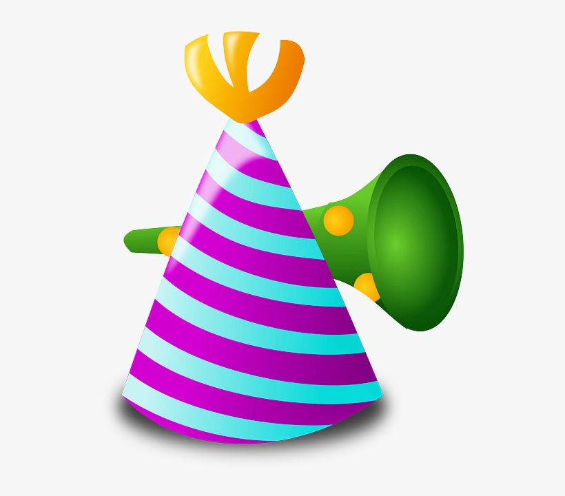 Chapéu E Corneta De Aniversário Em Png - Birthday Icon, transparent png download