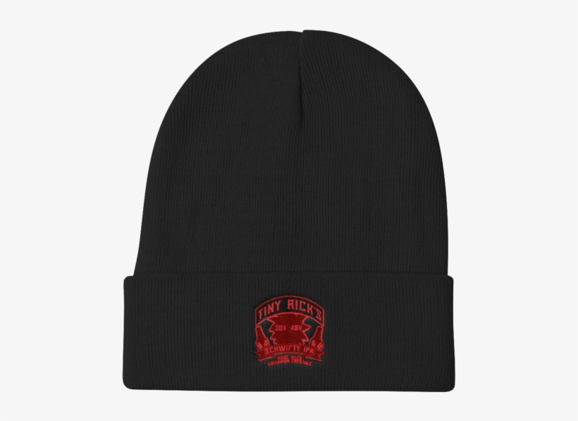 Tiny Rick's Schwifty Ipa Red Knit Beanie - Beanie, transparent png download