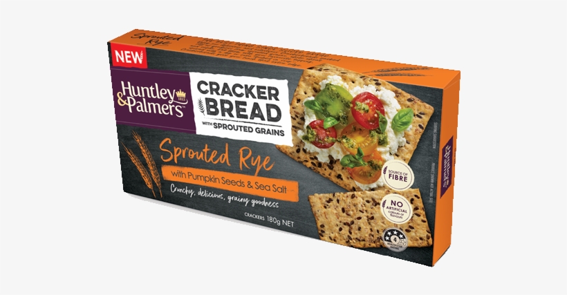 Sprouted Rye With Pumpkin Seeds & Sea Salt - Crackers Nz, transparent png download