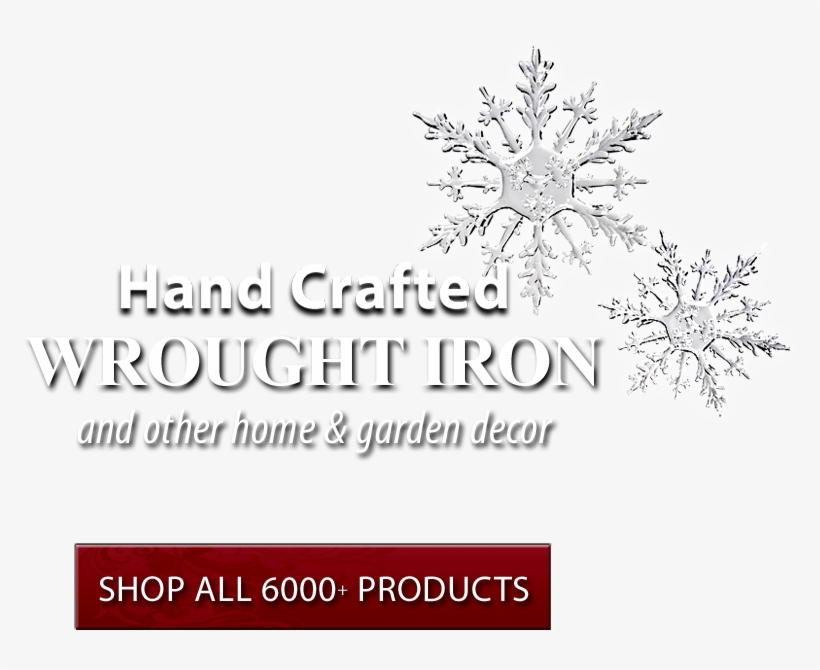 Wrought Iron Curtain Rods House Letters Wall Hooks - Abbott Collection Flat Acrylic Snowflake Ornament,, transparent png download
