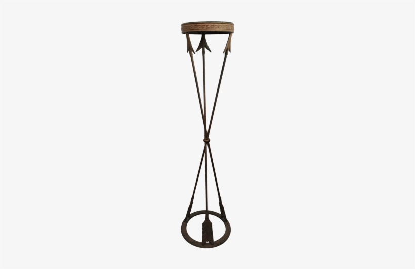 Neoclassical Style Wrought Iron Arrow Plant Stand - Neoclassical Architecture, transparent png download