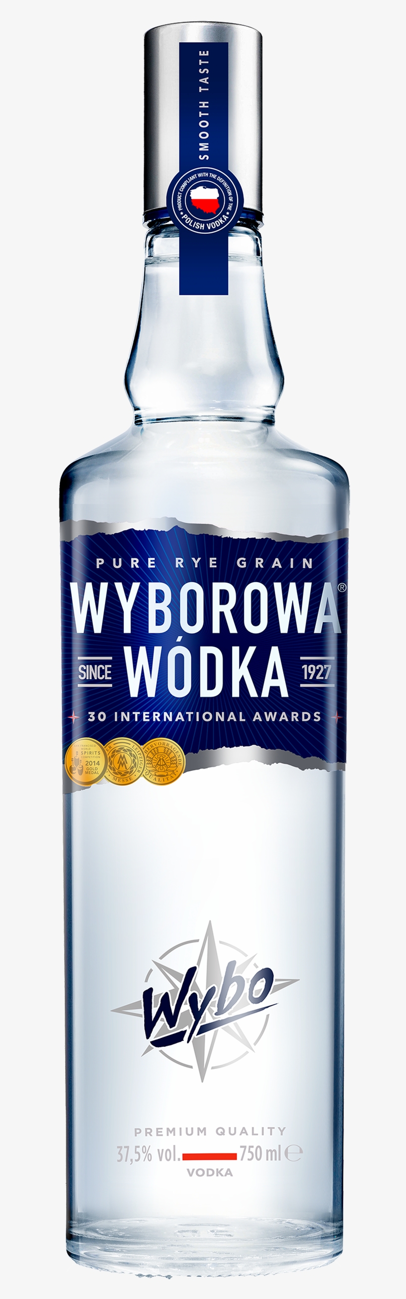 Wyborowa 7 U9wav - Wyborowa Blue Vodka 70cl, transparent png download
