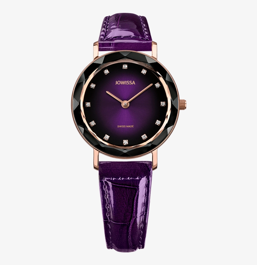 Aura Rose / Black Purple Gradation Leather J5 - Watch, transparent png download