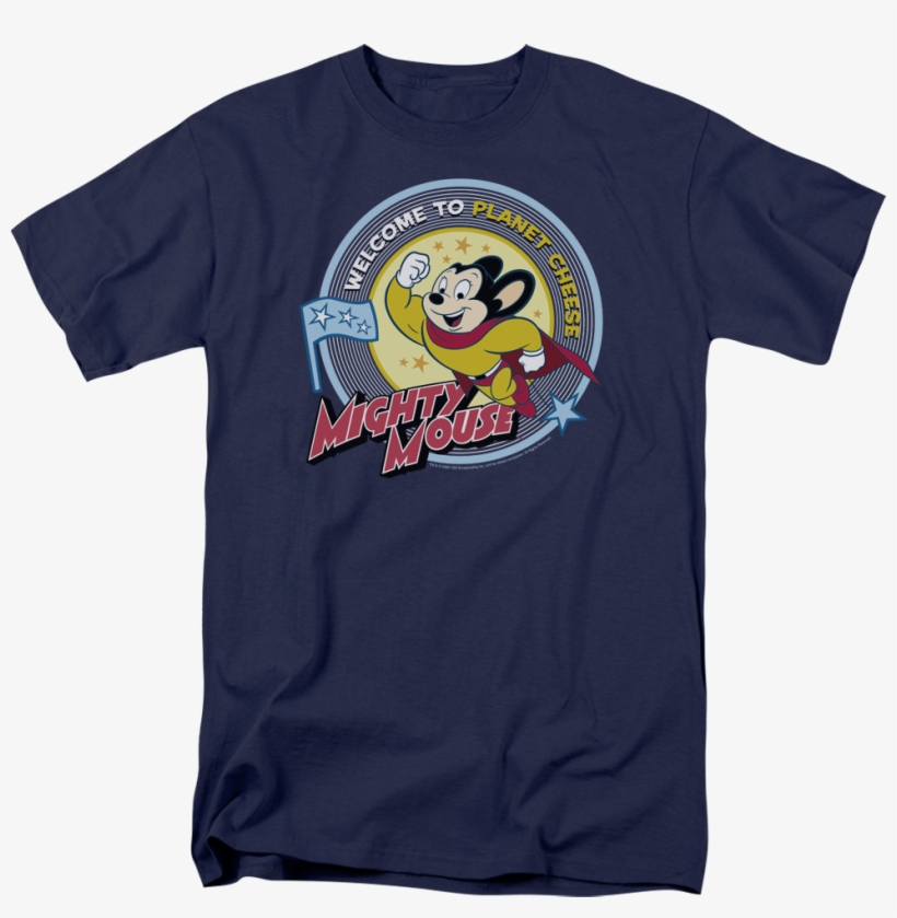Planet Cheese Mighty Mouse T-shirt - Alien Nostromo T Shirt, transparent png download