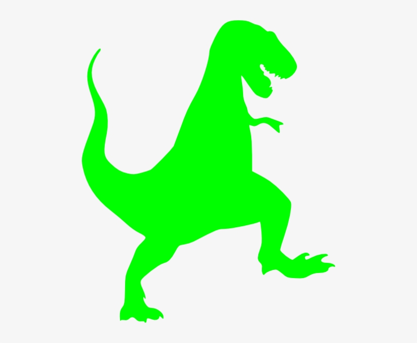 T-rex Clip Art - Silhouette Of Dinosaur, transparent png download