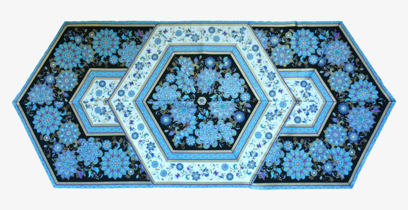 Quilting Sewing Triangle Frenzy Table Runner Pattern - Keepsakequilting Fat-quarter Royal Dynasty Quilt Fabric, transparent png download