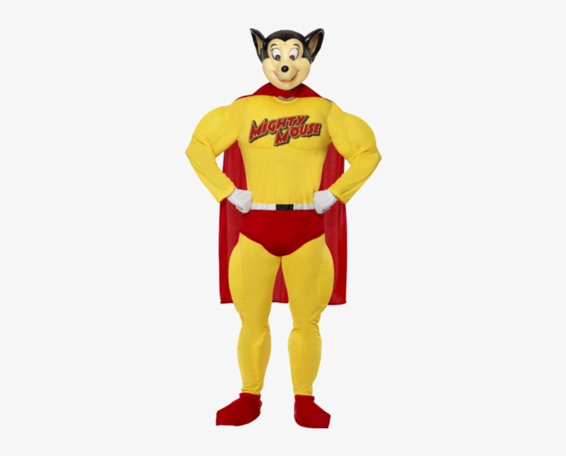 Adult Mighty Mouse Costume - Super Helden Kostüm Erwachsene, transparent png download