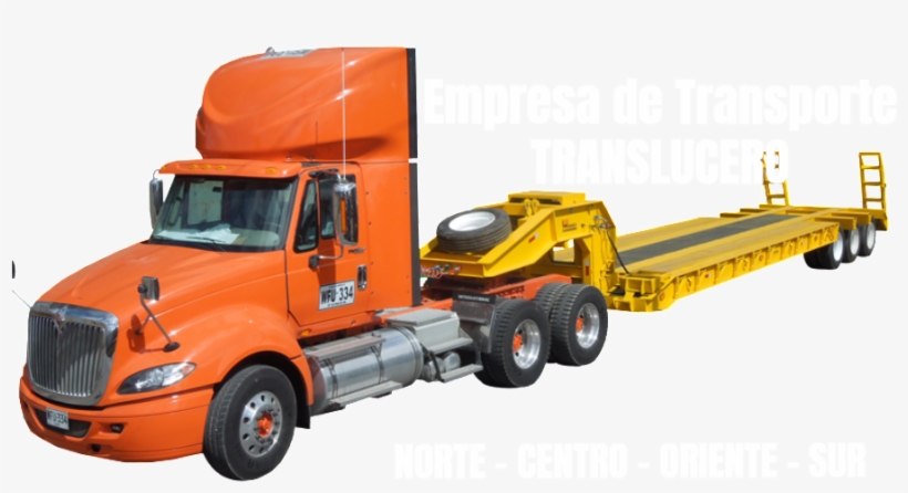 Empresa De Transporte Translucero - Camion Cama Baja, transparent png download