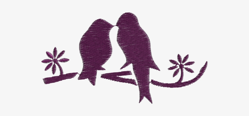 Passarinhos No Galho - Designer Stencils Love Birds Cookie Designer Stencil, transparent png download