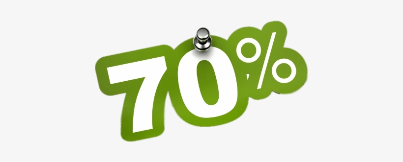 70% Descuento Pegatina - Скидка 70%, transparent png download