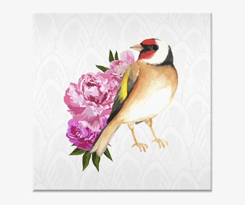 Azulejo Passarinho E Flores De Allyson Hissashina - Flower, transparent png download