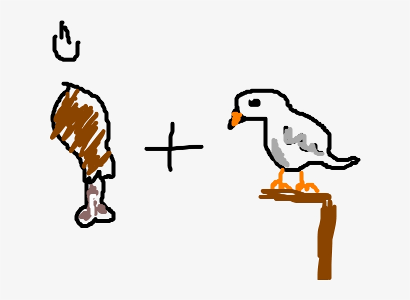 Frango À Passarinho - Cartoon, transparent png download