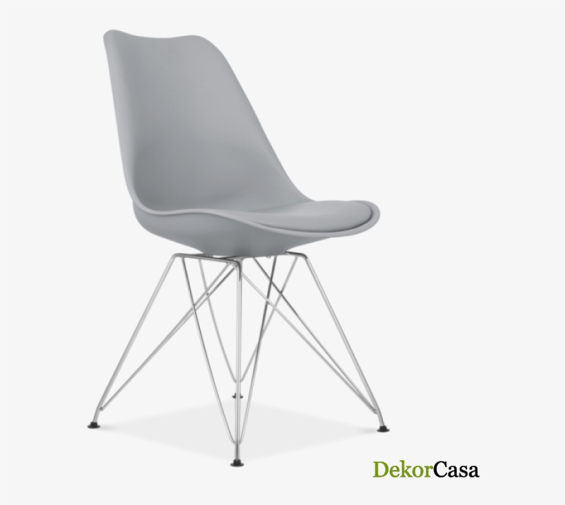 Silla Ames Negra Patas Metalicas - Purple Eiffel Chair, transparent png download