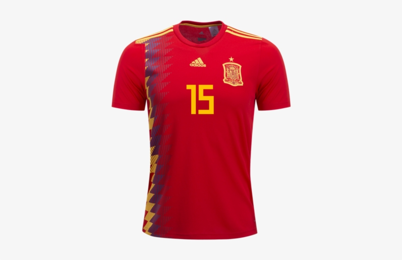 Spain 2018 Home Jersey Sergio Ramos - Manchester United Shirt 2017, transparent png download