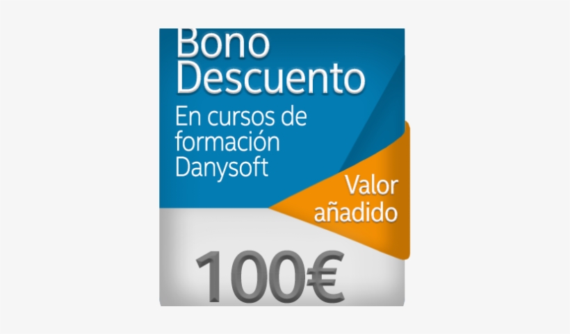 Bono Descuento 100€ En Cursos De Formación Danysoft - Computer File, transparent png download
