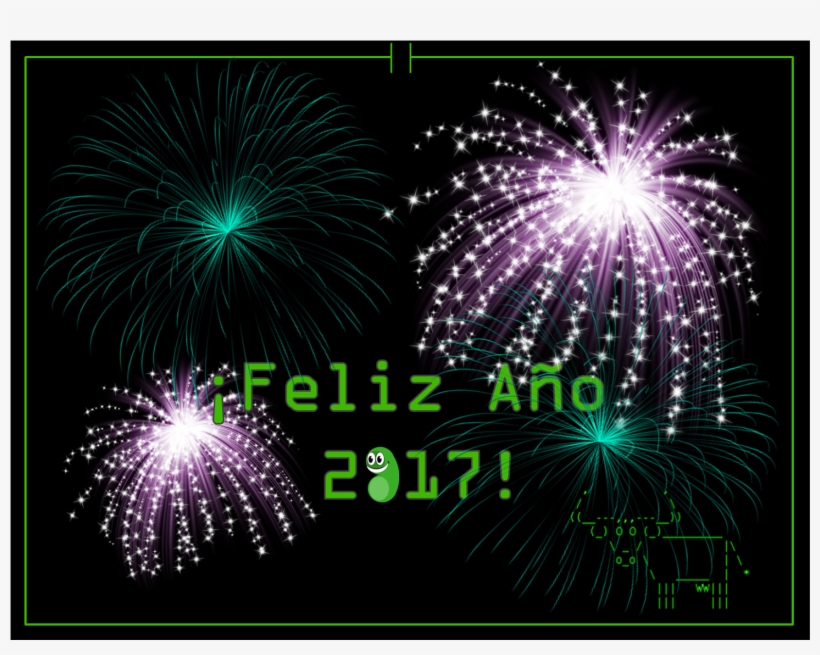 ¡feliz Año Nuevo 2017 - Fireworks, transparent png download
