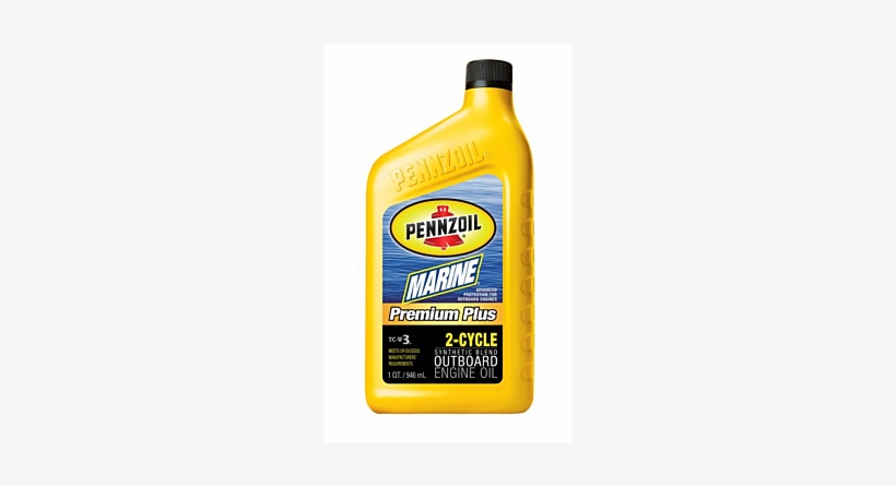 Pennzoil 3871 Marine Premium Plus Outboard 2 Cycle - Pennzoil Marine Tcw3, transparent png download