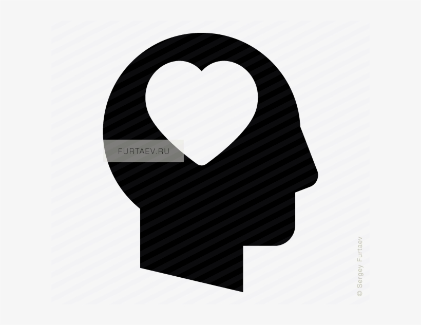 Vector Icon Of Male Profile With Heart Inside Head Man Png Image Transparent Png Free Download On Seekpng