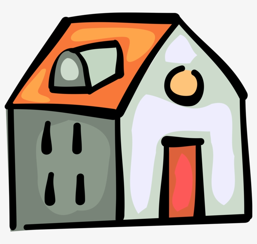 Vector Illustration Of Family Home Residence House, transparent png download