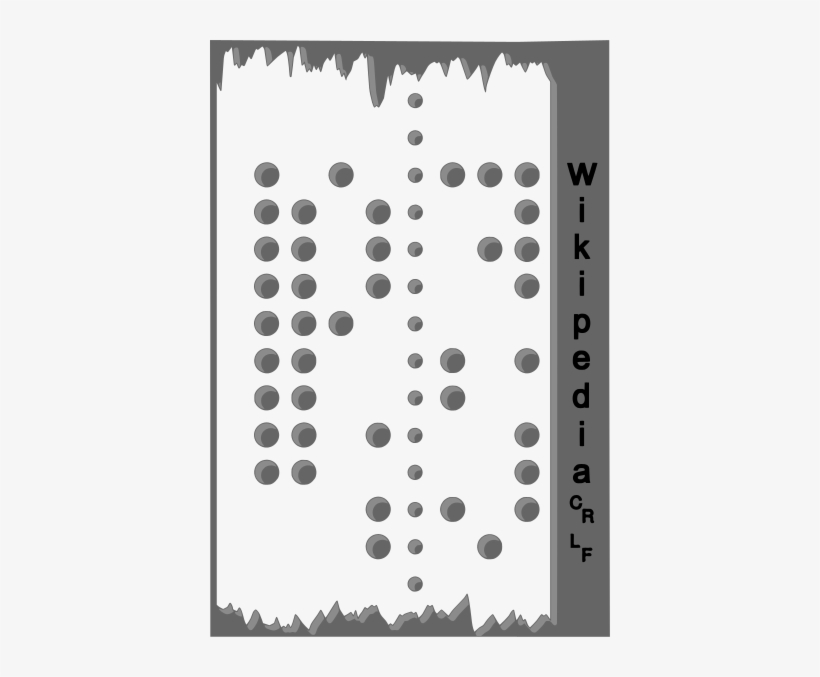 The Word "wikipedia\ - Punched Tape, transparent png download