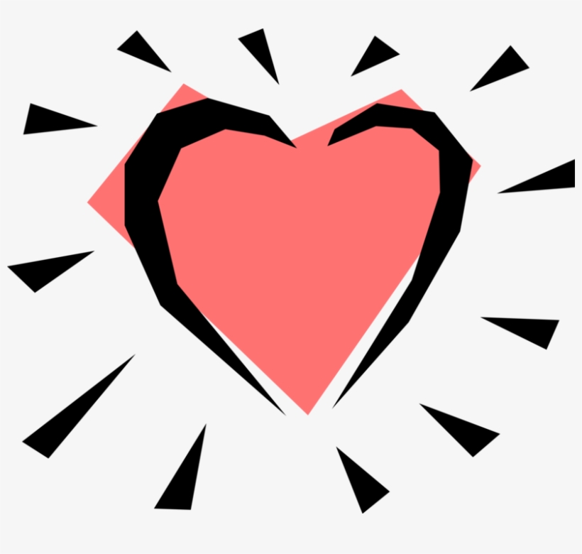 Vector Illustration Of Valentine's Day Sentimental - Heart, transparent png download