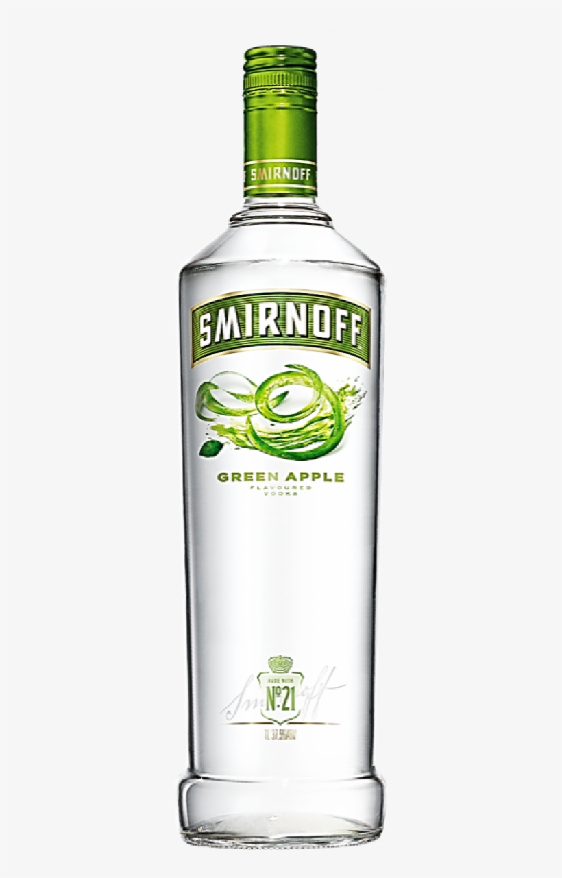 Smirnoff Green Apple Vodka 70cl - Vodka Smirnoff Green Apple, transparent png download