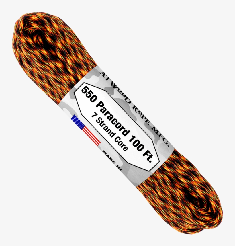 Atwood Rope 100ft 550 Paracord - 2 Piece Set - 100' 550 Paracord (black, Hot Pink), transparent png download