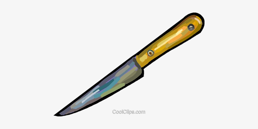 Pairing Knife Royalty Free Vector Clip Art Illustration - Hunting Knife, transparent png download