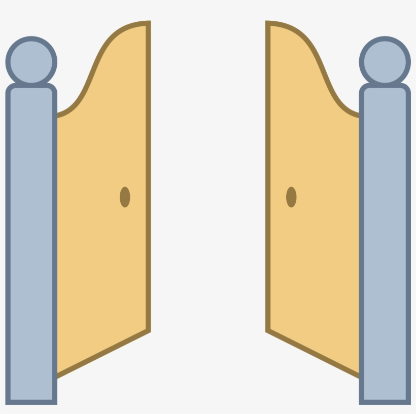 Frontowa Brama Otwarta Icon - Open Gate Clipart, transparent png download